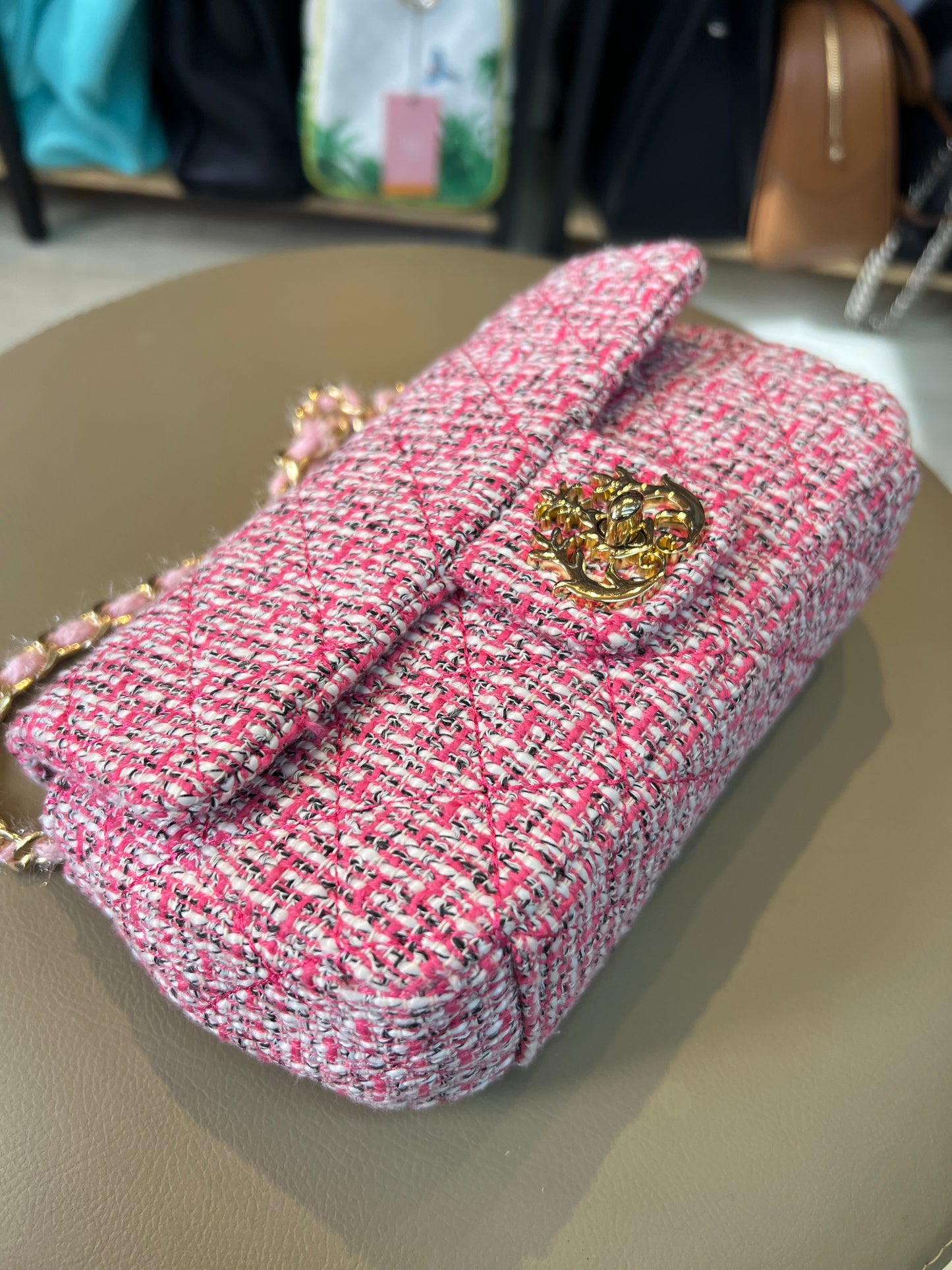 Isla Mini Tweed Rosa