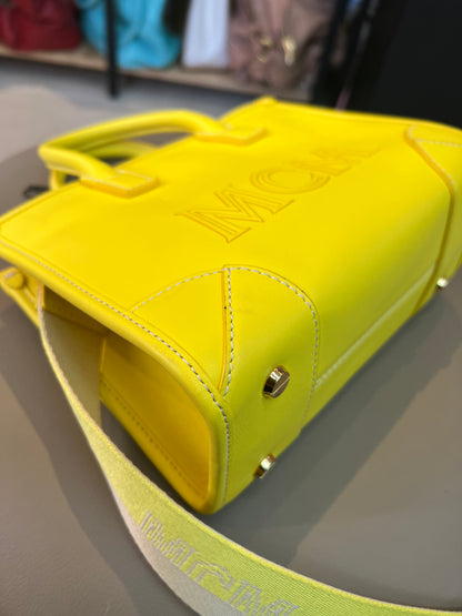 MCM Mini Tonal Logo Amarela