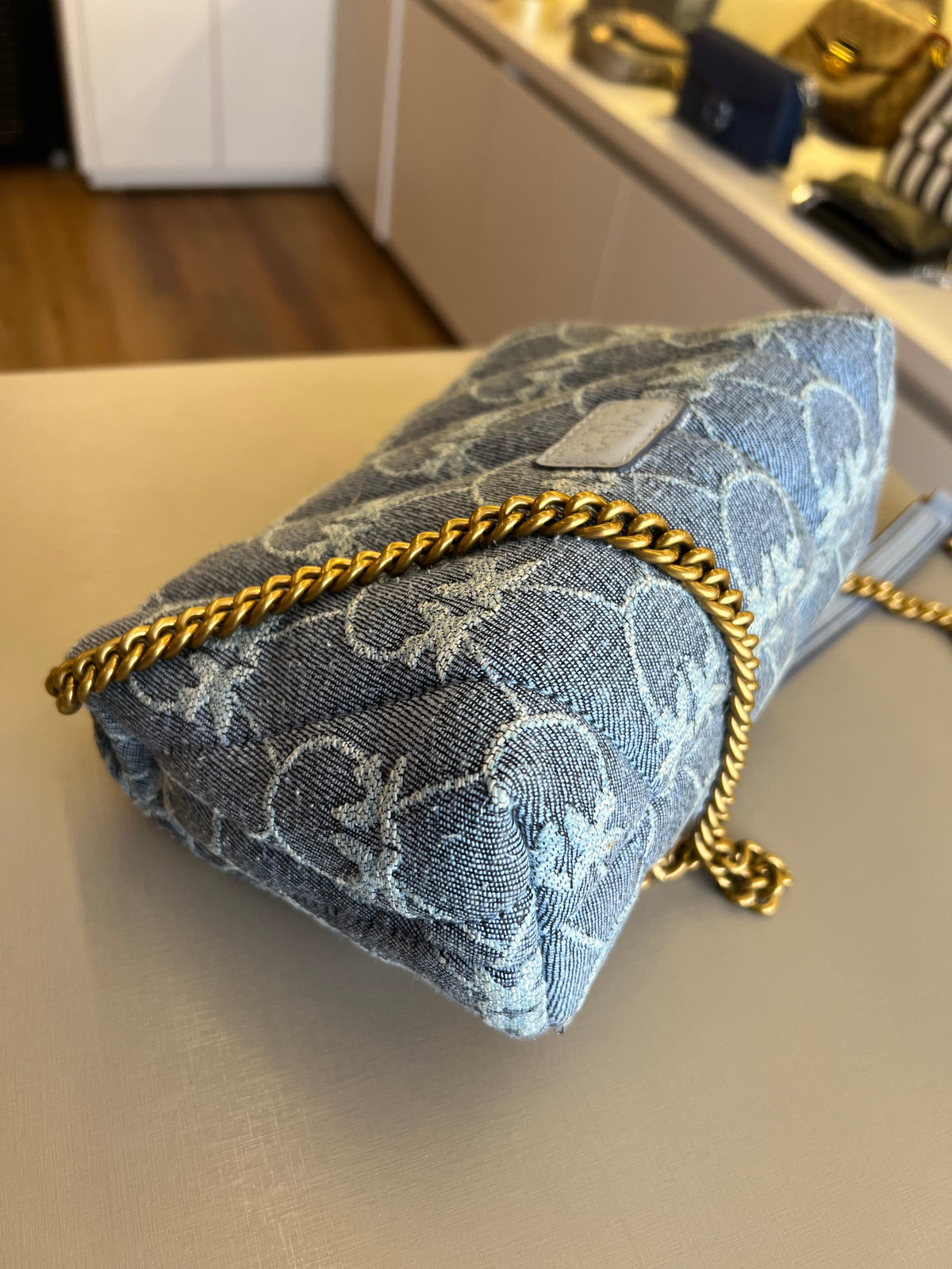 Pinko Denin Love Mini Puff
