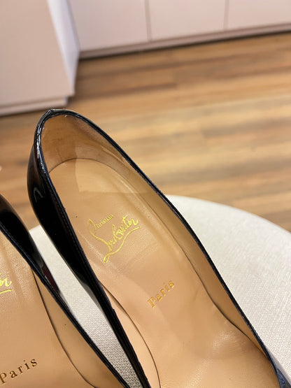 Salto Louboutin Verniz Preto