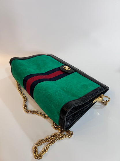 Gucci Ophidia Camurça Chain Verde