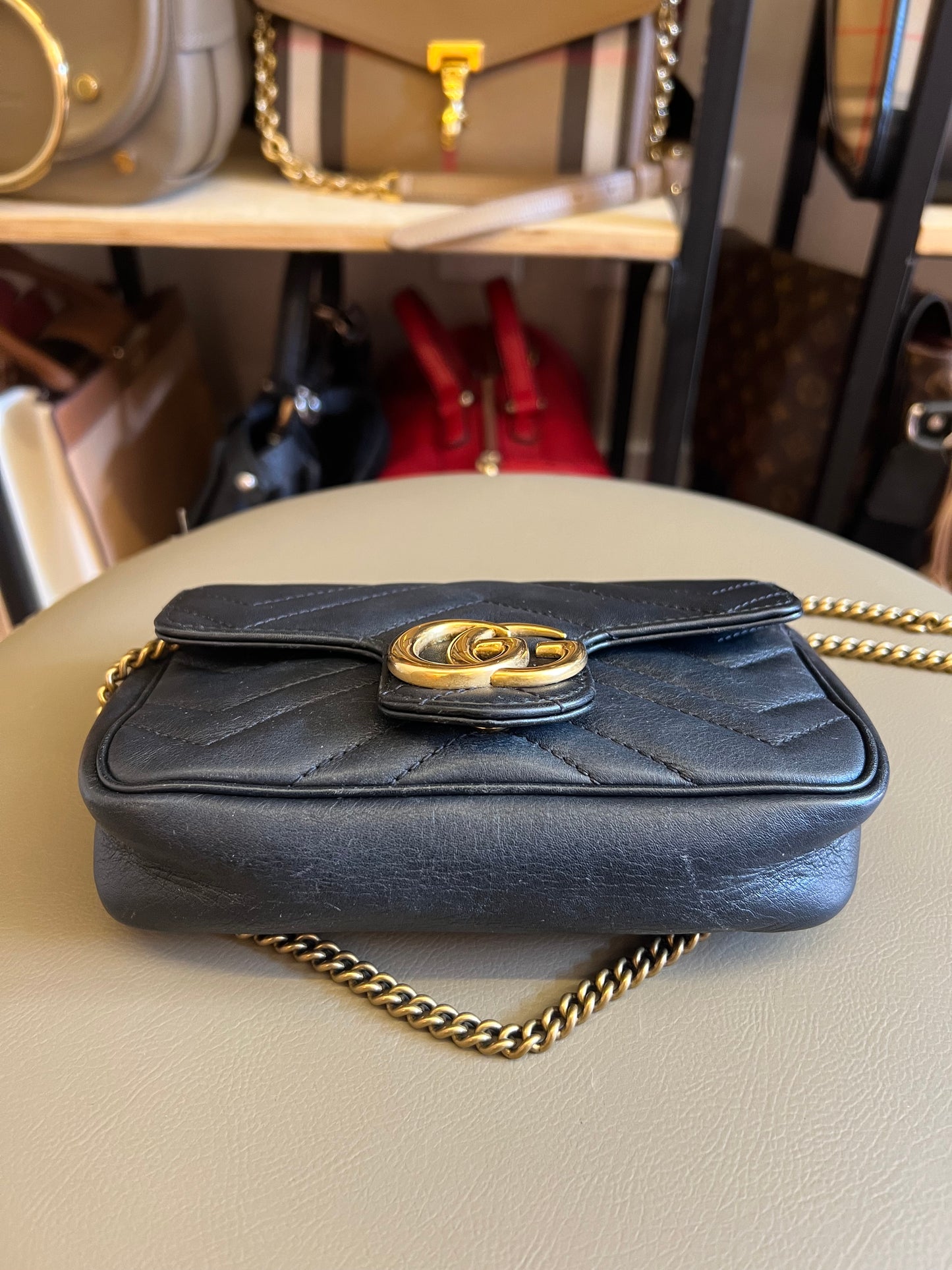 Gucci Mini Marmont Preta