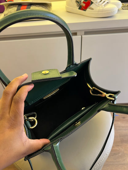 Mario Valentino Embossed Logo Tote Bag