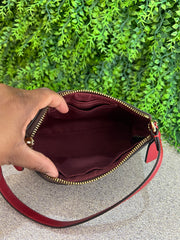 Coach Pochette Monograma com Vermelho