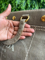 Prada Canvas Canapa Verde