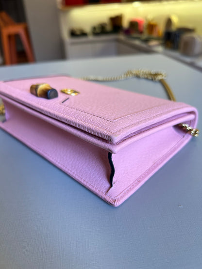Gucci Diana Bamboo Shoulder bag Rosa