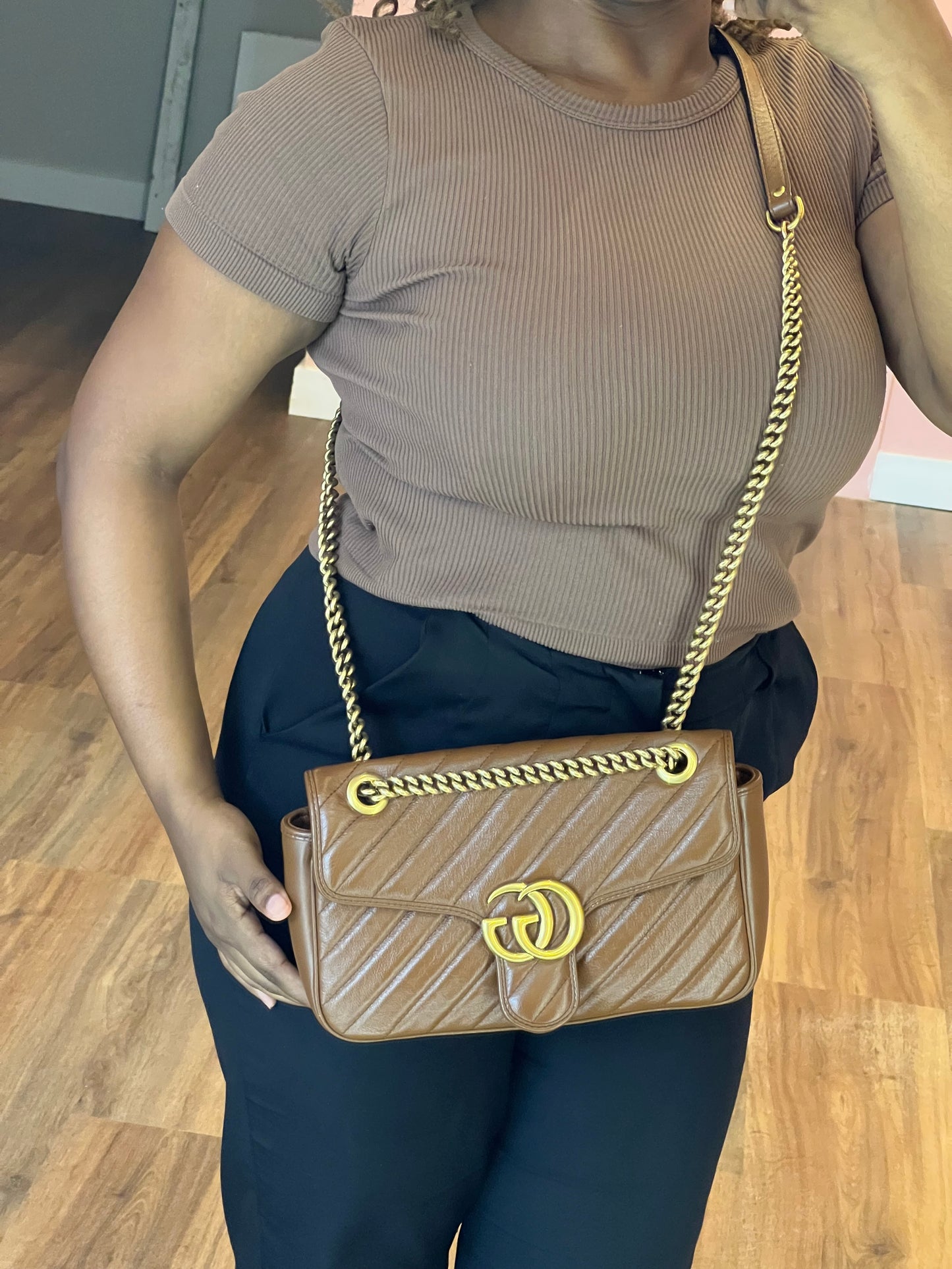 Gucci Marmont  Caramelo