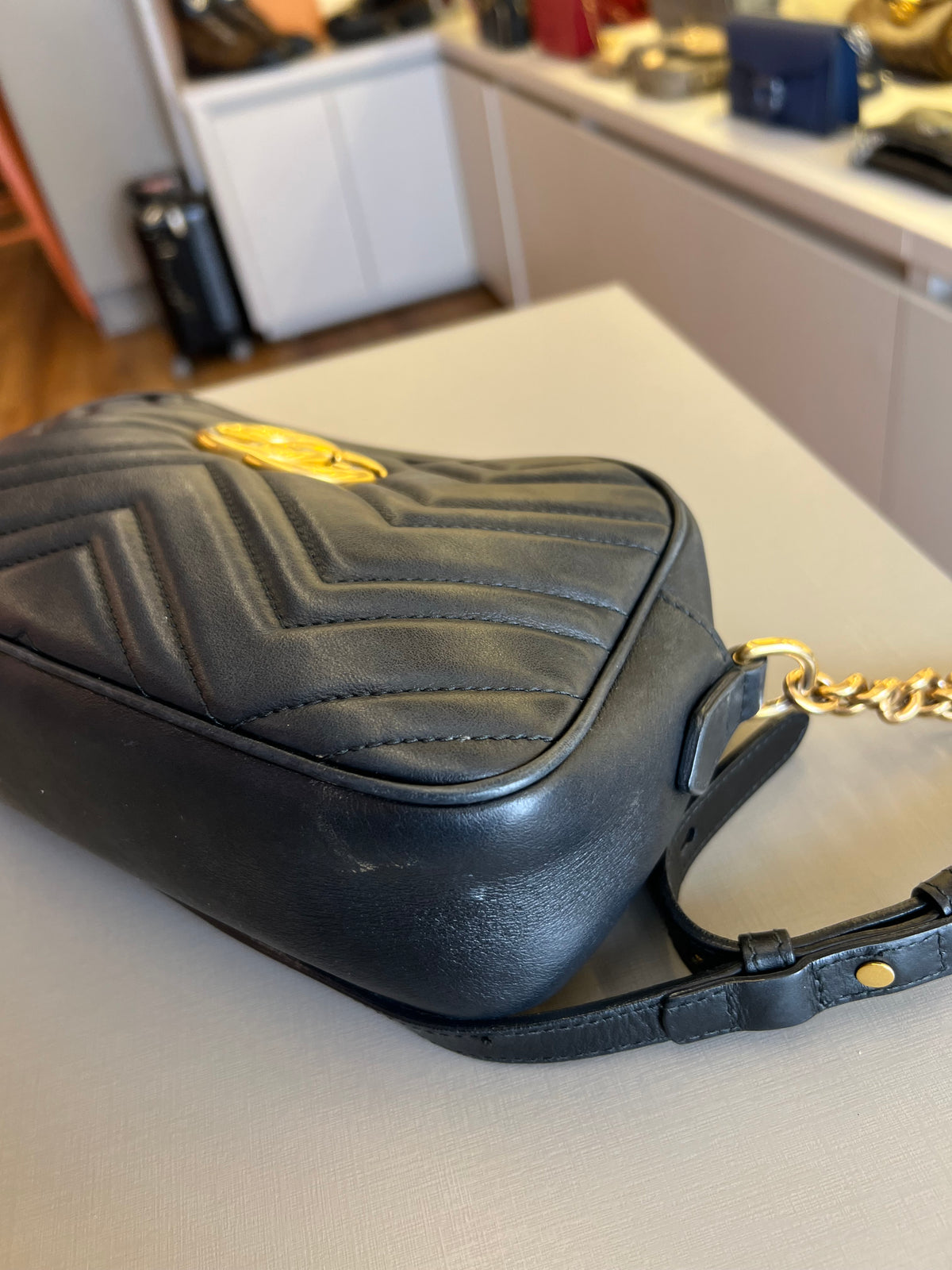 Gucci Marmont Camera bag Preta
