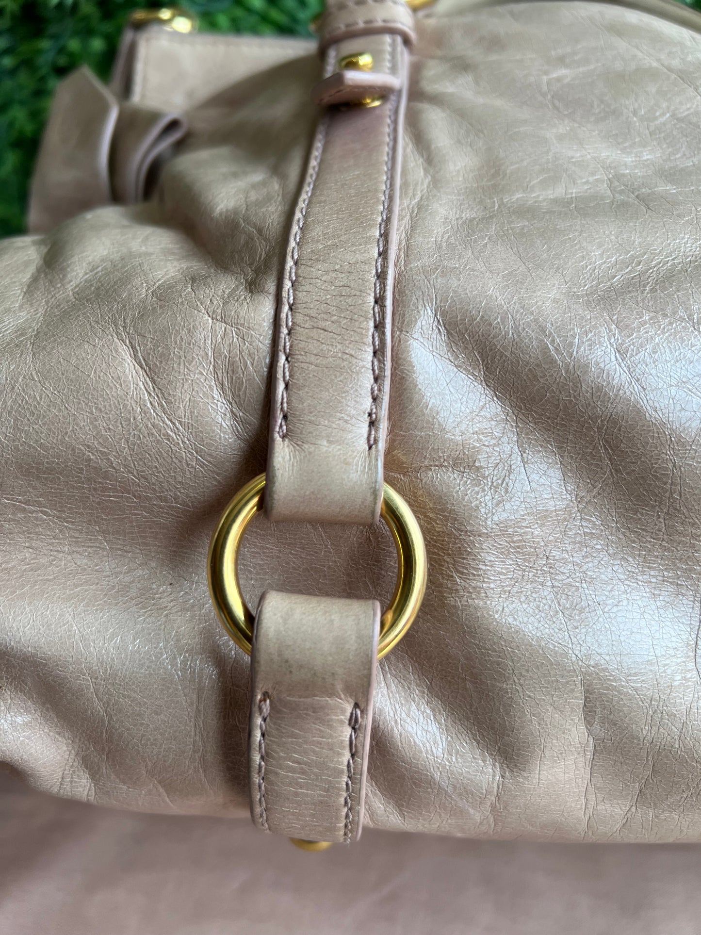 Miu Miu Vitello Lux Bow Satchel