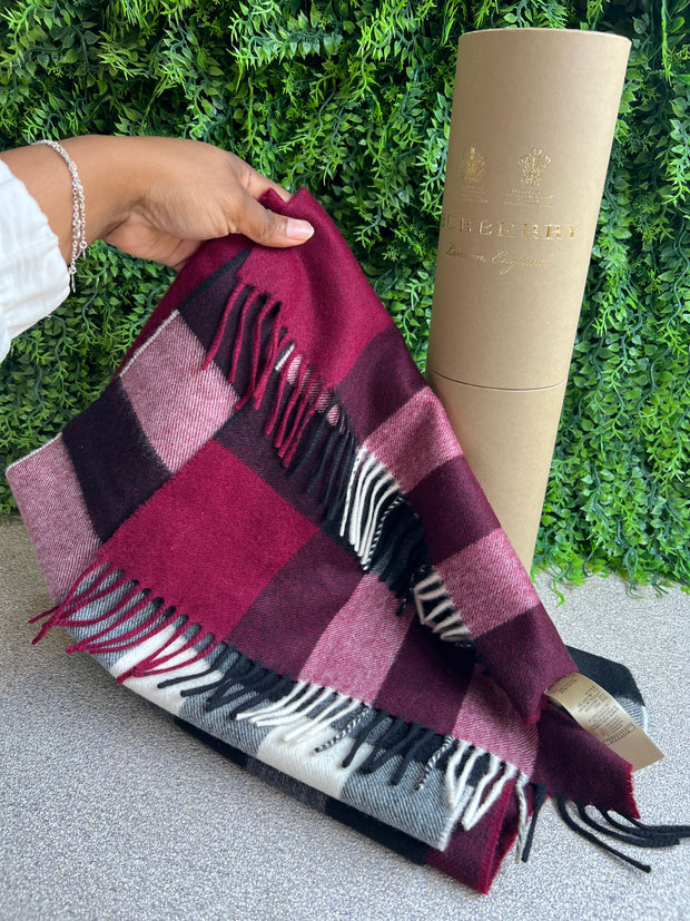 Echarpe Burberry Check Roxo