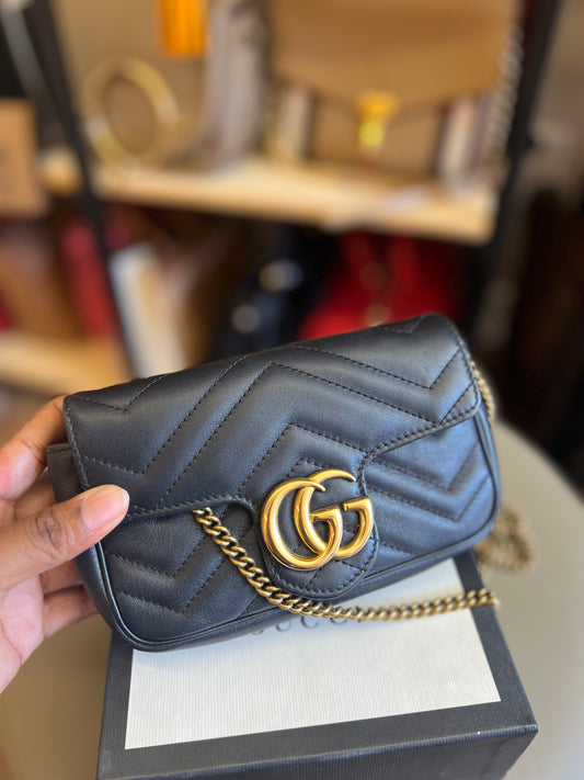 Gucci Mini Marmont Preta