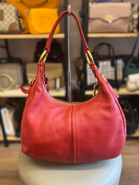Prada Vitello Shoulder Vermelha