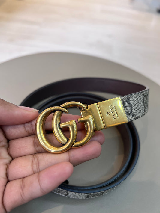 Cinto Gucci Dupla Face