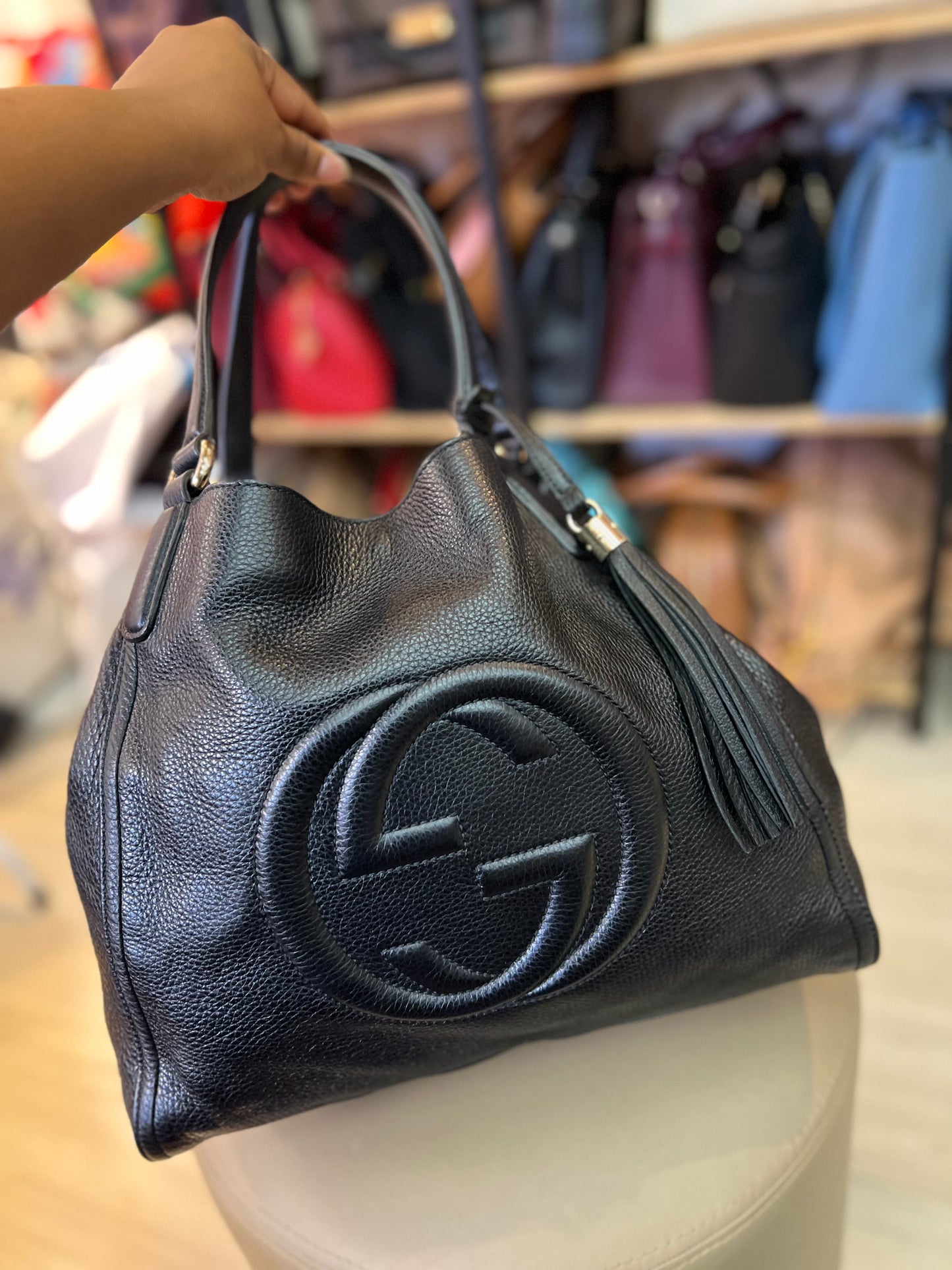 Gucci Soho Shoulder Preta