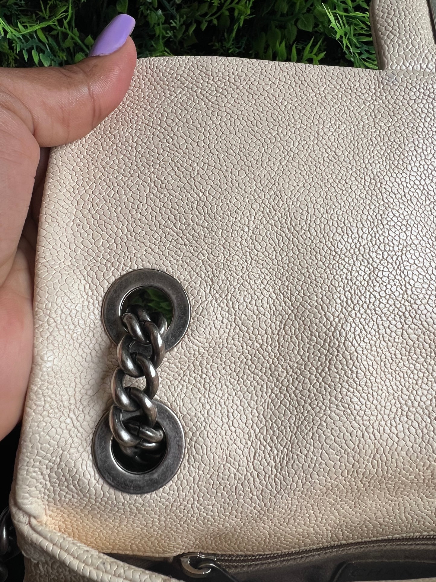 Chanel Classic Single Flap Off  White