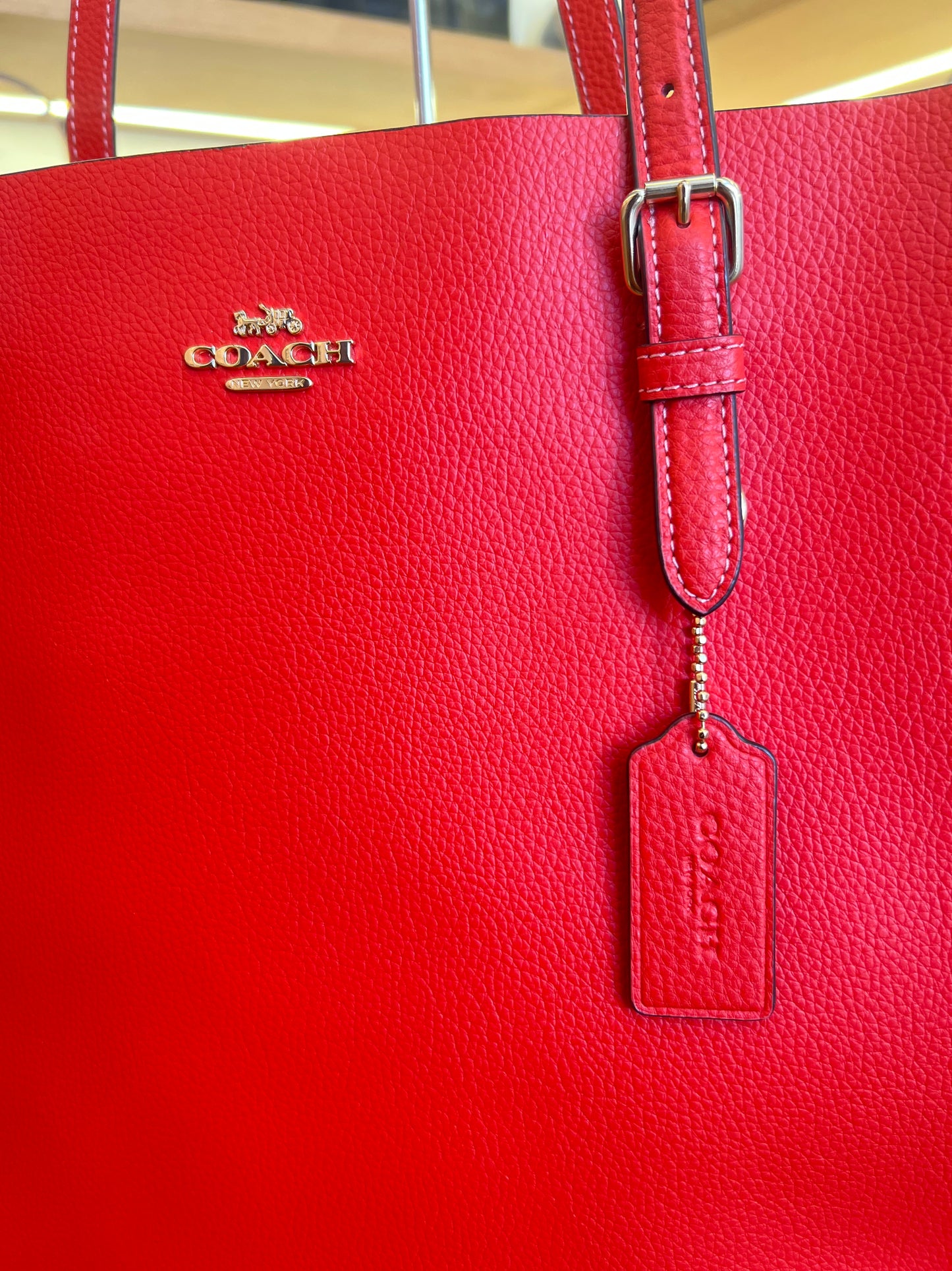 Coach Shopping Tote Vermelha