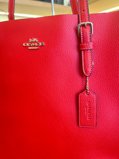 Coach Shopping Tote Vermelha