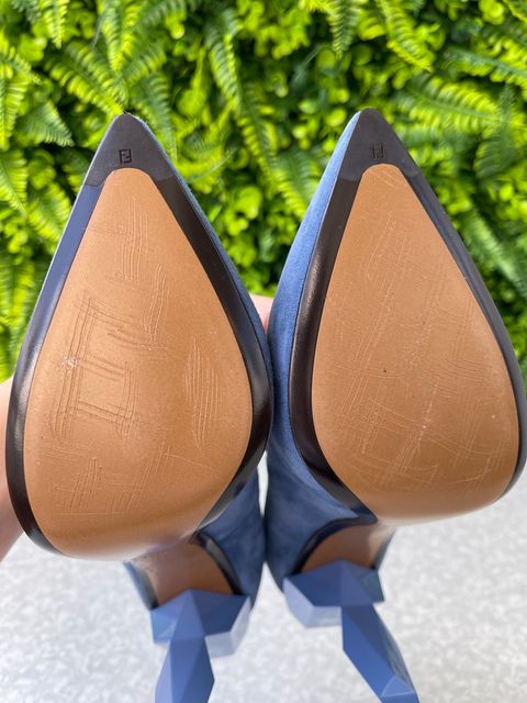 Scarpin Fendi Azul