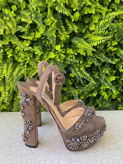 Sandália Prada Grey Suede