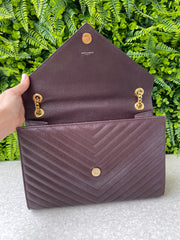 Saint Laurent Envelope Leather Bag