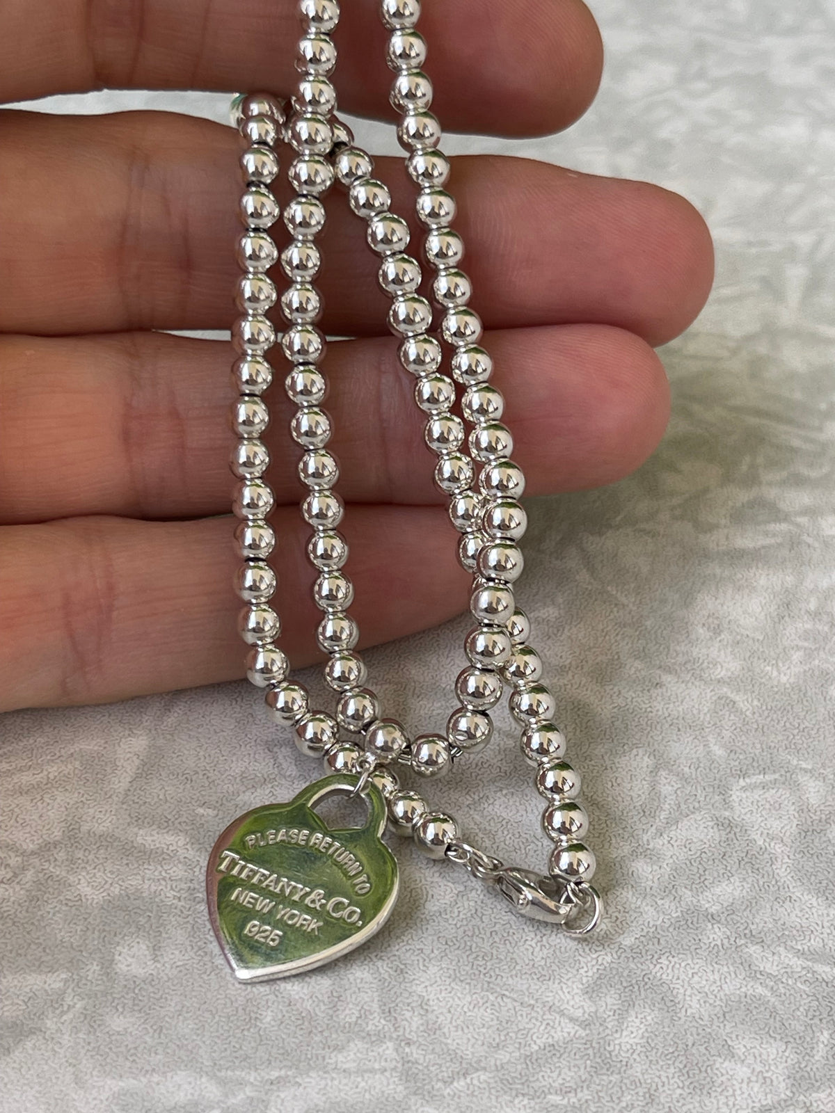 Colar Tiffany & Co Heart em Prata