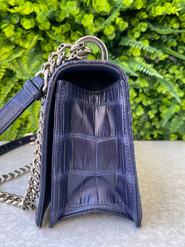 Christian Dior Diorama Croco Azul Marinho