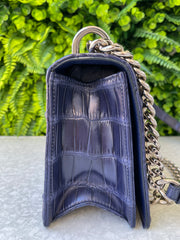 Christian Dior Diorama Croco Azul Marinho