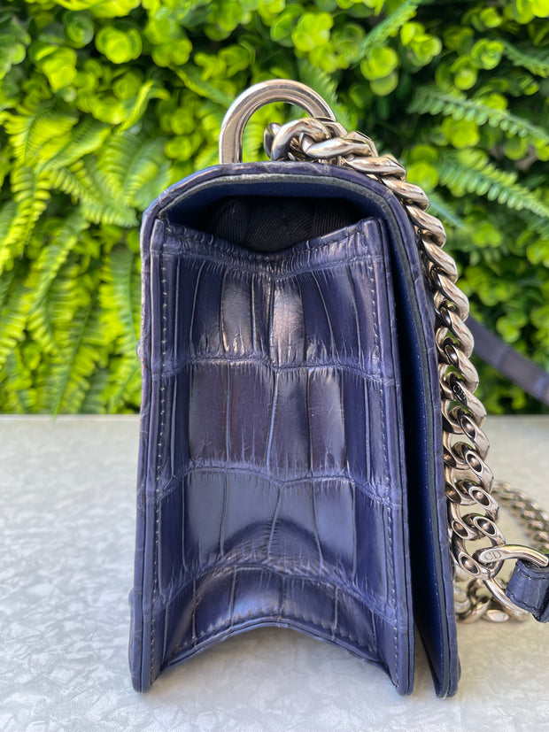 Christian Dior Diorama Croco Azul Marinho