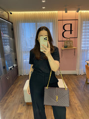 Saint Laurent Envelope Leather Bag