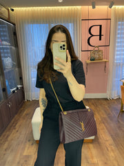 Saint Laurent Envelope Leather Bag