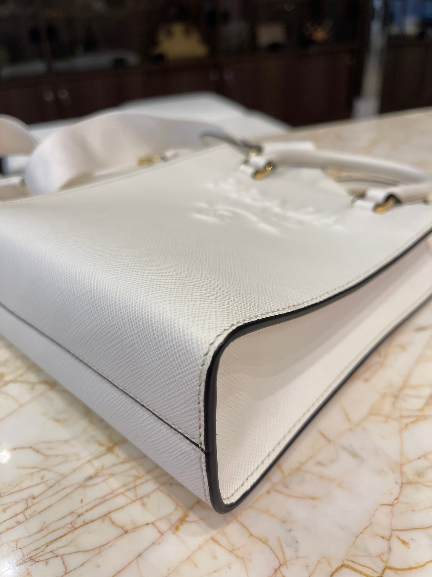 Prada Pre-Owned Lux Embossed Logo