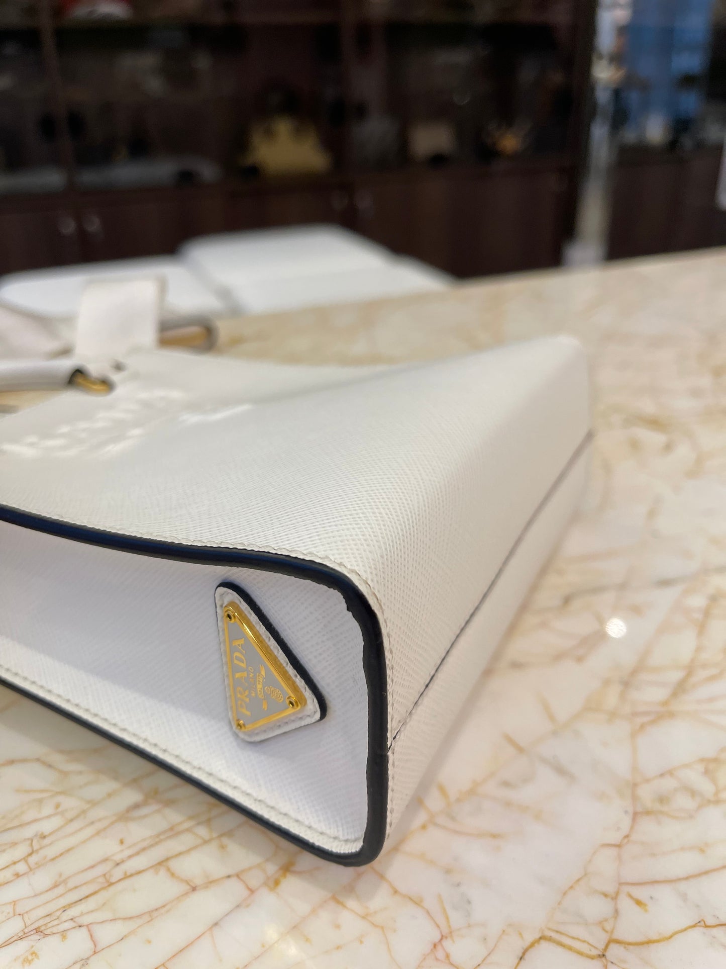Prada Pre-Owned Lux Embossed Logo