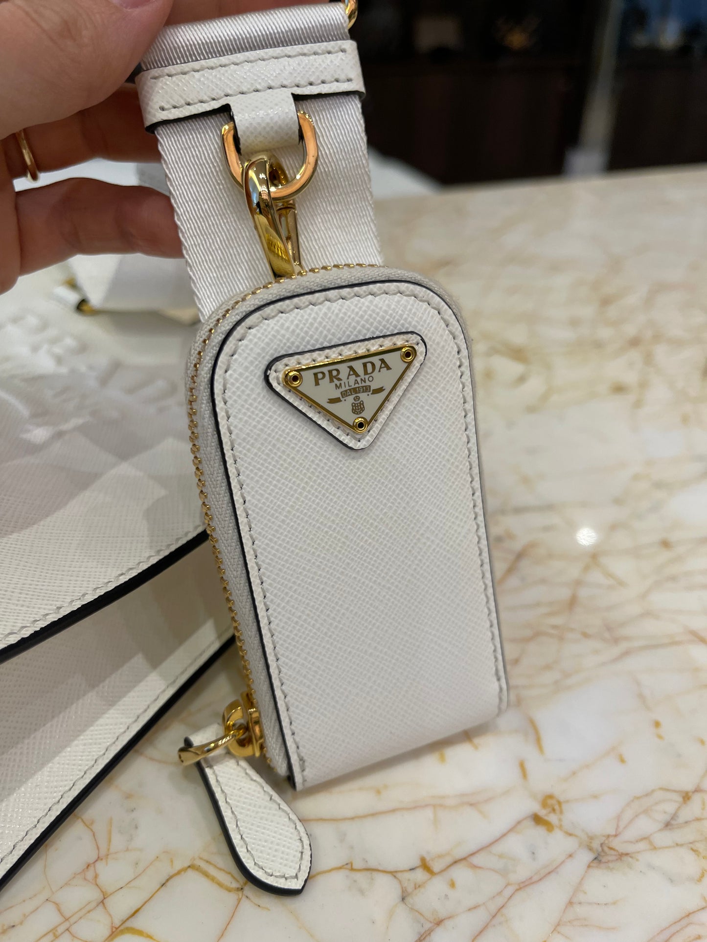 Prada Pre-Owned Lux Embossed Logo