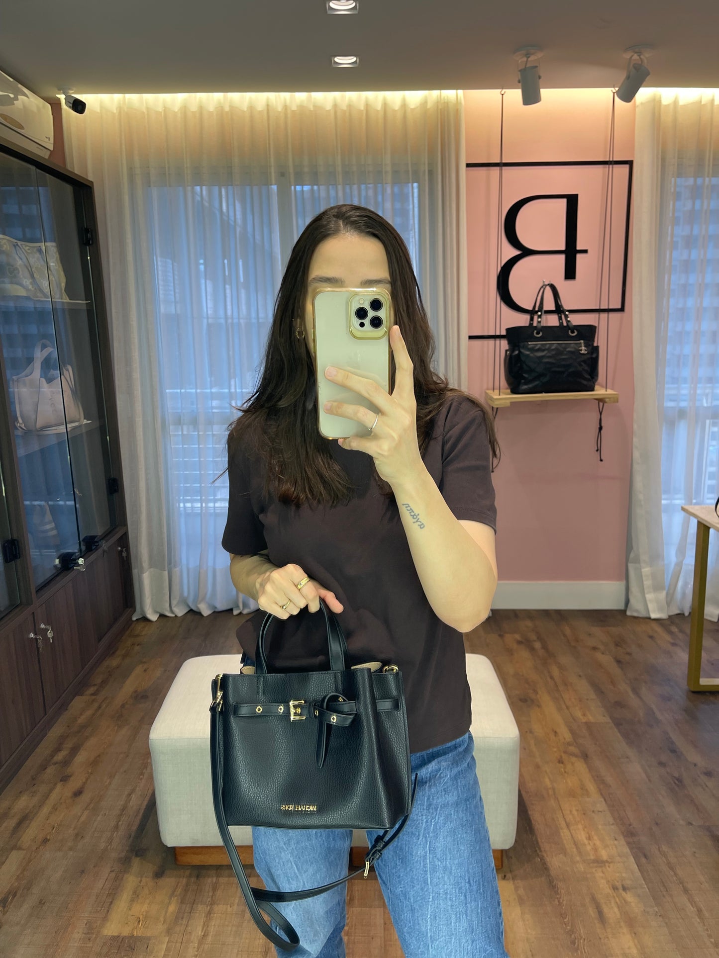 Michael Kors Emilia Small Preta