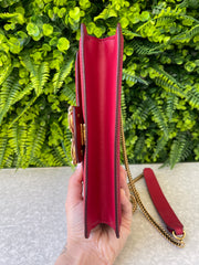 Dolce & Gabbana DG Amore Calfskin Chain Vermelha