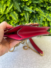 Dolce & Gabbana DG Amore Calfskin Chain Vermelha