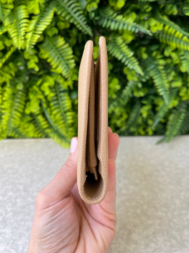 Carteira Chanel Logo Nude