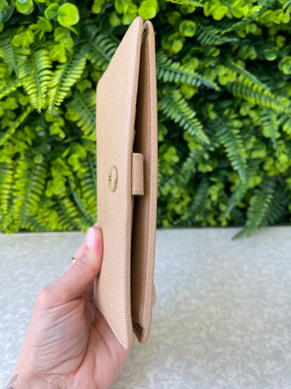 Carteira Chanel Logo Nude