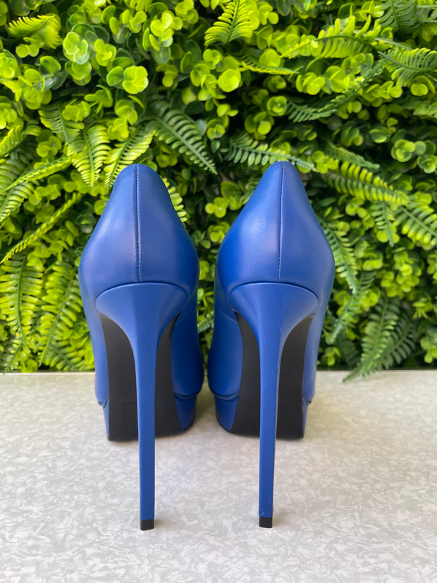 Sapato Scarpin Saint Laurent Azul