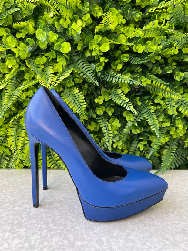 Sapato Scarpin Saint Laurent Azul