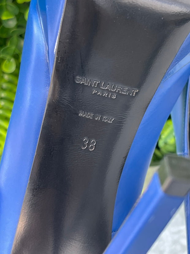 Sapato Scarpin Saint Laurent Azul