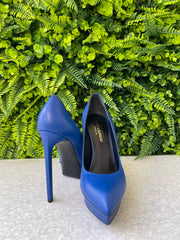 Sapato Scarpin Saint Laurent Azul