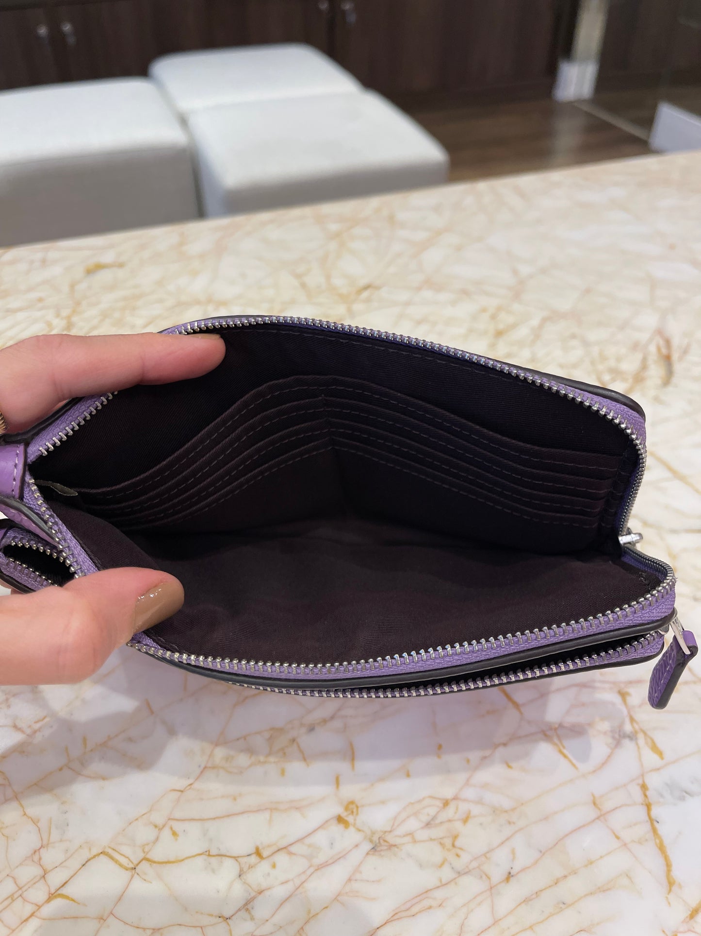 Coach Double Zip Wallet