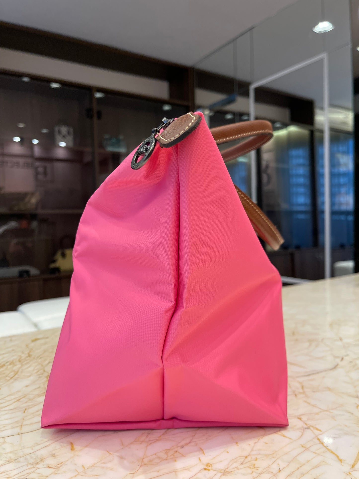 Longchamp Le Pliage Top Handle Rosa
