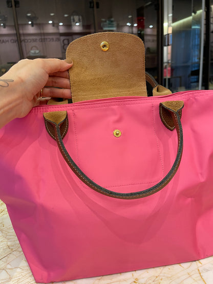 Longchamp Le Pliage Top Handle Rosa
