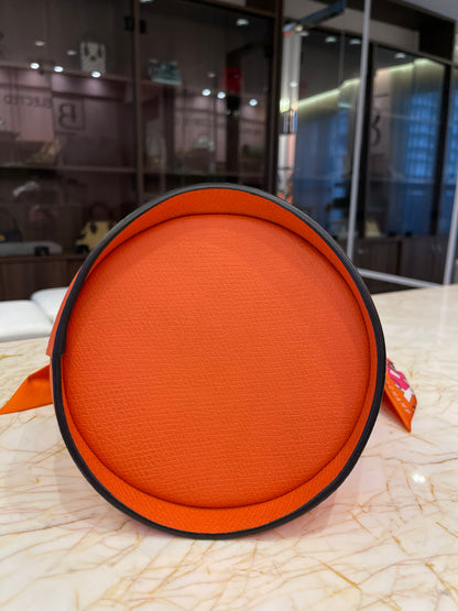 Longchamp Épure Bucket Laranja + Lenço