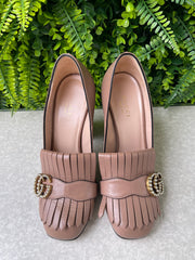 Sapato Gucci GG Marmont Loafer Beige