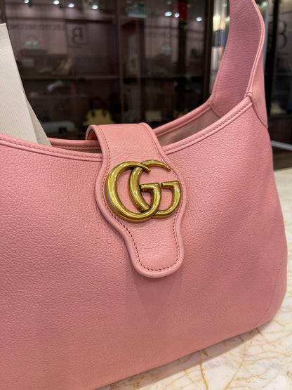 Gucci Aphrodite Medium em Couro Rosa