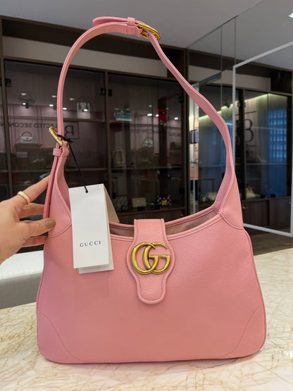 Gucci Aphrodite Medium em Couro Rosa
