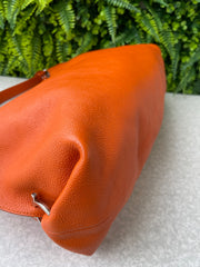 Salvatore Ferragamo Leather Shoulder Bag Laranja
